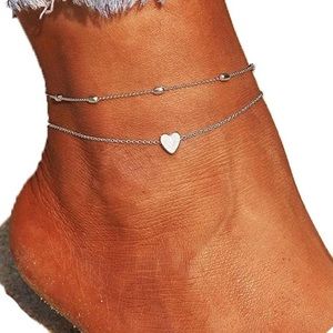 Heart Bead Anklet